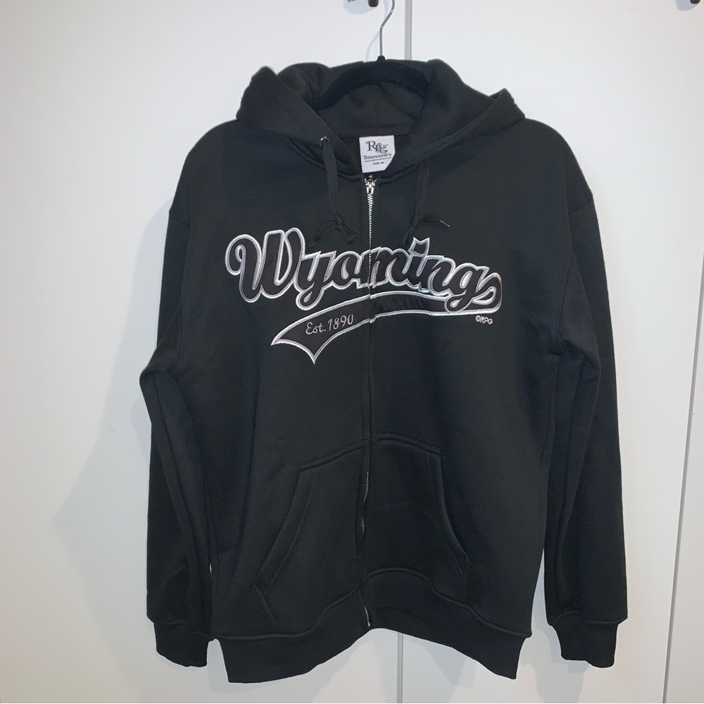 RPG Souvenirs Black Hoodie Wyoming Embroidery